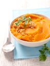 Mashed sweet potato