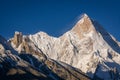 Masherbrum mountain peak in a morning, K2 trek, Pakistan