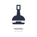 mashing icon on white background. Simple element illustration from Drinks concept