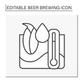 Mashing line icon