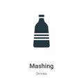 Mashing vector icon on white background. Flat vector mashing icon symbol sign from modern alcohol collection for mobile concept