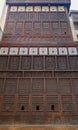 Mashrabiya facade at El Sehemy house, an old Ottoman era house in medieval Cairo, Egypt Royalty Free Stock Photo