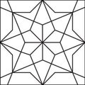 Mashrabiya tile design. Arabic vector pattern ideal for design background, web page background, surface textures