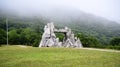 Mashuk Mount in mist, Pyatigorsk, Stavropol Krai, Russia Royalty Free Stock Photo