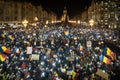 Masive protest in Timisoara , Romania