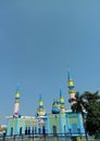 Masjid Agung Tuban under the blue sky Royalty Free Stock Photo