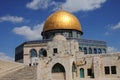 Masjid Aksa is located in Jerusalem. Royalty Free Stock Photo