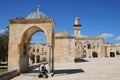Masjid Aksa Mosque is located in Jerusalem. A view from the courtyard of the mosque. Royalty Free Stock Photo