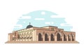 Al Aqsa Mosque jerusalem vector illustration
