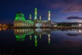 Masjid Bandaraya Likas a.k.a Likas Floating Mosque Royalty Free Stock Photo