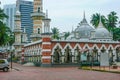 Masjid Jamek Mosque Kuala Lumpur lateral view Royalty Free Stock Photo