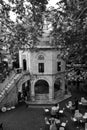 Masjid or mosque at courtyard of historical Koza Han in Bursa, Turkey Royalty Free Stock Photo