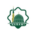 Masjid nabawi illustration Royalty Free Stock Photo