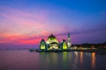 Masjid selat melaka, the floating mosque Royalty Free Stock Photo
