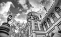 Masjid Sultan, Singapore Sultan Mosque, in Arab Street with blue and cloudy sky Royalty Free Stock Photo