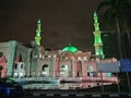 Masjid Wilayah Persekutuan night scene Royalty Free Stock Photo