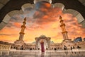 Masjid Wilayah Persekutuan at sunset in Kuala Lumpur, Malaysia Royalty Free Stock Photo