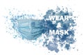 Medical mask - Stay safe and wear a mask - COVID-19 Pandemic Royalty Free Stock Photo