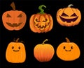 Pumpkin Halloween Objects Signs Symbols Vector Illustration