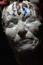 Mask art portrait objects recycling plastics front