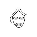 Mask beauty antiaging icon. Element of beauty and anti aging icon for mobile concept and web apps. Thin line Mask beauty antiaging