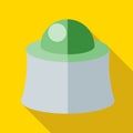 Mask beekeeper icon, flat style