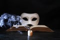 Mask And Candle Royalty Free Stock Photo