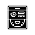 mask cucumber glyph icon vector illustration