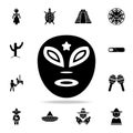 mask the day of the dead icon. Detailed set of elements Mexico culture icons. Premium graphic design. One of the collection icons Royalty Free Stock Photo