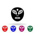 Mask the day of the dead multi color icon. Simple glyph, flat  of mexico icons for ui and ux, website or mobile application Royalty Free Stock Photo