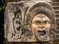Mask detail, Roman Theater, Ostia Antica, Rome, Italy