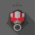 Mask flat Hero Villain superhero style icon vector