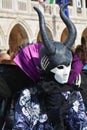Mask with horns, Venice, Italy, Europe