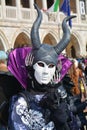 Mask with horns, Venice, Italy, Europe Royalty Free Stock Photo