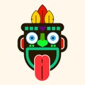 Mask Idol Icon. Cartoon Of Mask Idol Vector Icon