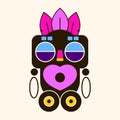 Mask Idol Icon. Cartoon Of Mask Idol Vector Icon