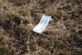 Mask Litter on the Ground Royalty Free Stock Photo