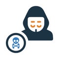 mask, man, head, computer, software, hacker, computer hacker icon