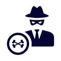 mask, man, head, computer, software, hacker, computer hacker icon