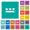 Mask manufacturing square flat multi colored icons Royalty Free Stock Photo