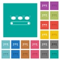 Mask manufacturing square flat multi colored icons Royalty Free Stock Photo