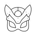 mask sex toy line icon vector illustration Royalty Free Stock Photo