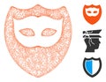Mask Shield Polygonal Web Vector Mesh Illustration Royalty Free Stock Photo