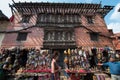 A mask shop with tourist in the Monkey temple, Kathmandu city, N