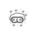 Mask sleep icon. Element of sweet dreams icon