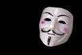Mask symbol of hackers activists Anonymous
