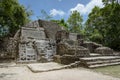 Mask Temple at Lamanai Archaeological Reserve, Orange Walk, Belize, Central America Royalty Free Stock Photo