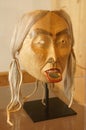 Mask, Wood carving, human face