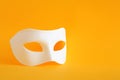 Mask On Yellow Royalty Free Stock Photo