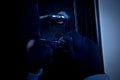 Masked burglar Royalty Free Stock Photo